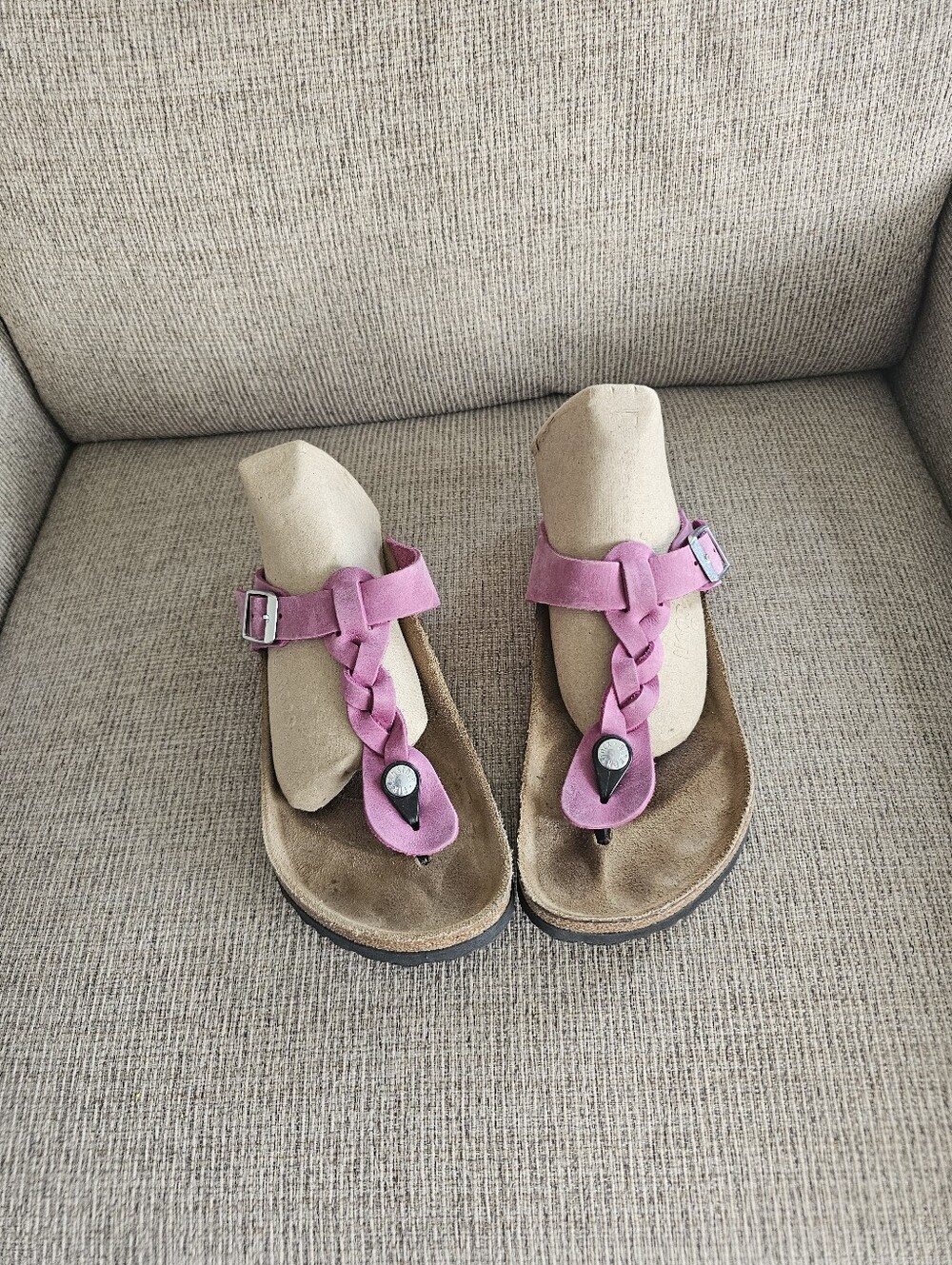 Birkenstock Gizeh Braided Sandals Size 7 - Picture 3 of 8